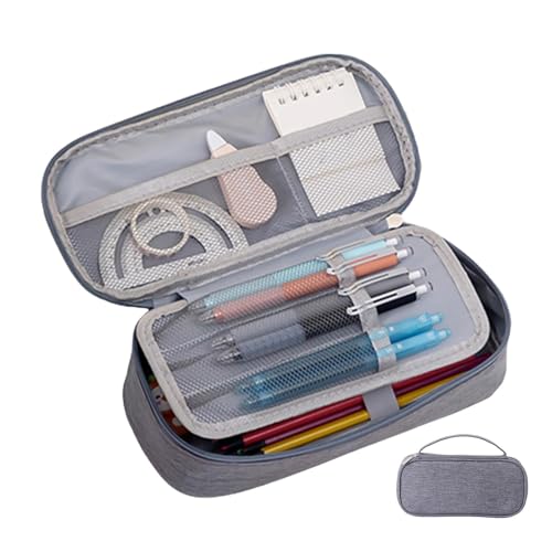 Zibeem Federmäppchen, Federmäppchen,Stifthalter-Beutel, Stifttasche mit Griff und großem Fassungsvermögen | Robuste, multifunktionale Büro- und Schreibwaren-Make-up-Tasche für Gummi, Scheren, Zibeem Federmäppchen, Federmäppchen,Stifthalter-Beutel, Stifttasche mit Griff und großem Fassungsvermögen | Robuste, multifunktionale Büro- und Schreibwaren-Make-up-Tasche für Gummi, Scheren, von Zibeem