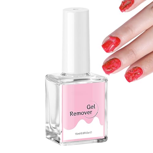 Zibeem Gel Nagellackentferner - 15ml Nagellackentferner,Schnelle Und Sichere Abziehflüssigkeit Für Nagelstudio Zuhause Reisen Anfänger Und Mädchen von Zibeem