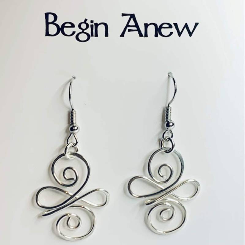 Beginnen Sie Neu, Zibu Symbol, Sterlingsilber Ohrringe Beginnen Sie Neu, Zibu Symbol, Sterlingsilber Ohrringe von ZibuAngelicSymbols