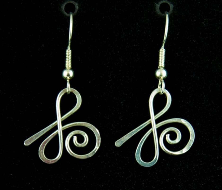 Freiheit, Zibu Symbol, Sterling Silber Ohrringe Freiheit, Zibu Symbol, Sterling Silber Ohrringe von ZibuAngelicSymbols