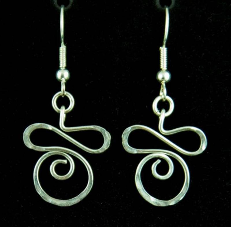 Serenity, Zibu Symbol, Sterling Silber Ohrringe Serenity, Zibu Symbol, Sterling Silber Ohrringe von ZibuAngelicSymbols