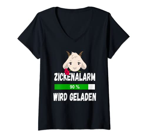 Damen Zickenalarm wird geladen für eine Zicke T-Shirt mit V-Ausschnitt Damen Zickenalarm wird geladen für eine Zicke T-Shirt mit V-Ausschnitt von Zicken Geschenk Zickig Spruch Pubertät Ladebalken