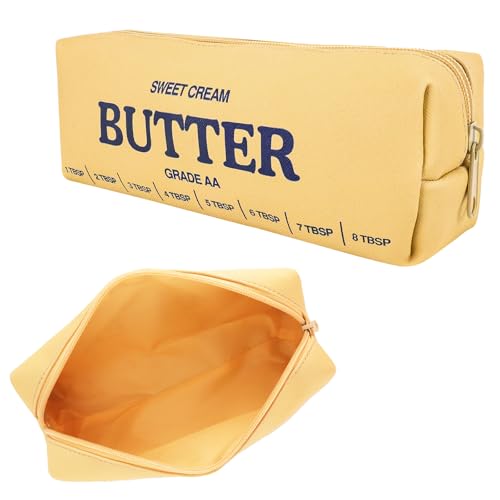 Mäppchen ästhetisch, lustiges Buttersticks Soft Federmäppchen mit Reißverschluss für Teenager Mädchen Jungen Frauen Männer Erwachsene, federmappe College Schulsachen, federtasche zurück zur Schule Ess von Zidoley