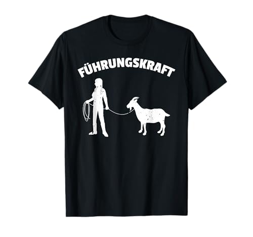Lustige Mädels Führungskraft Spaziergang mit Ziege Haustier T-Shirt von Ziegen Tour & Zoo Tierpflegerin Tier Geschenkidee