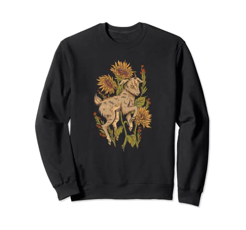 Witzige Ziege im Wald mit Blumen für Herren Damen Kinder Sweatshirt Witzige Ziege im Wald mit Blumen für Herren Damen Kinder Sweatshirt von Ziegen Ziege, Landwirt Geschenke, lustige Sprüche