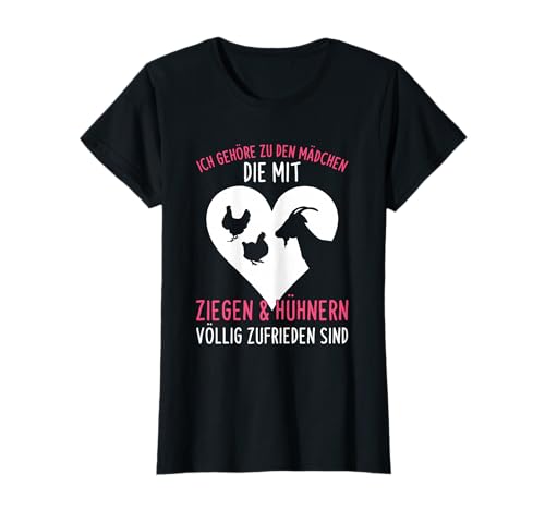 Ziegen Und Hühner Bauernhof Landwirt Mädchen Spruch T-Shirt Ziegen Und Hühner Bauernhof Landwirt Mädchen Spruch T-Shirt von Ziegen & Hühner Spruch Kleidung Für Mädchen