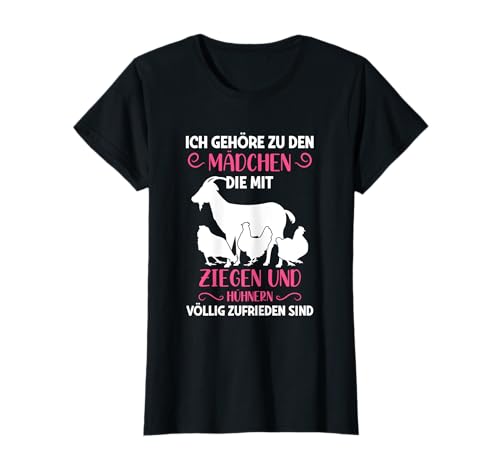 Ich Gehöre Zu Den Mädchen Mit Ziegen Hühnern Zufrieden Sind T-Shirt Ich Gehöre Zu Den Mädchen Mit Ziegen Hühnern Zufrieden Sind T-Shirt von Ziegen & Hühner Sprüche Für Mädchen