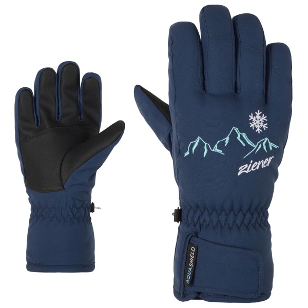 Ziener - Kid's Lailla AS(R) - Handschuhe Gr 4 blau von Ziener