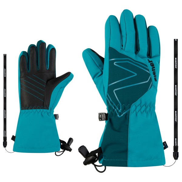 Ziener - Kid's Laval AS AW - Handschuhe Gr 5,5 türkis von Ziener