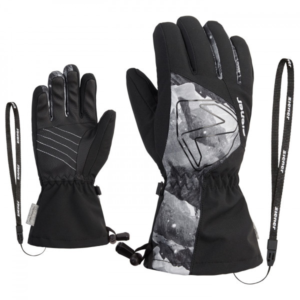 Ziener - Kid's Laval AS AW - Handschuhe Gr 6,5 schwarz/grau von Ziener