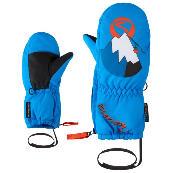 Ziener - Kid's Leprint-Z AS - Handschuhe Gr 4 blau von Ziener