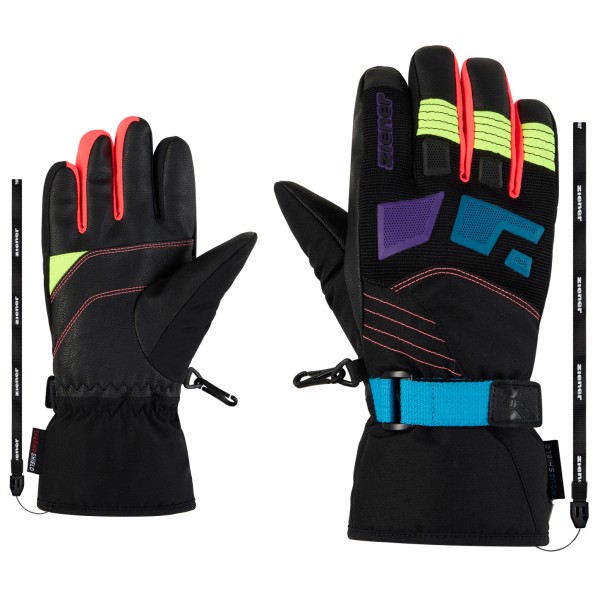 Ziener - Kid's Lukian-Z AS - Handschuhe Gr 7 schwarz von Ziener