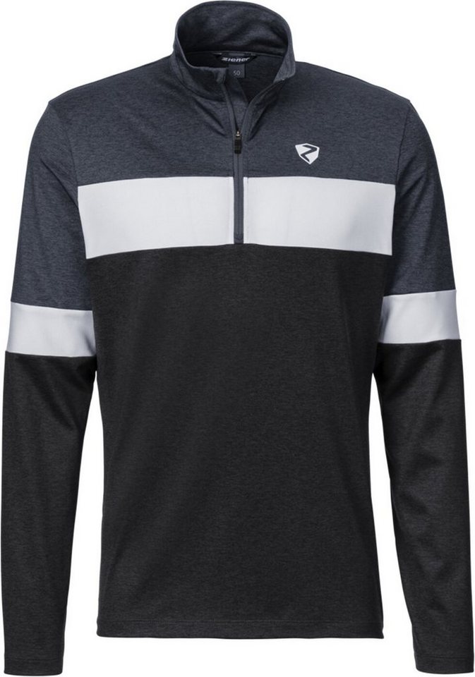 Ziener Langarmshirt POLNI man (underlayer) BLACK.OMBRE von Ziener