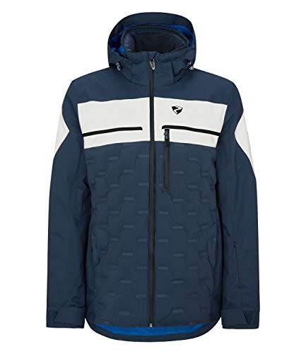 Ziener M Tapaaca Blau, Dermizax™ Regenjacke, Größe 52 - Farbe Dark Navy von Ziener