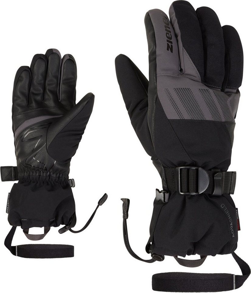 Ziener Skihandschuhe GHALION AS(R) glove ski alpine BLACK.MAGNET von Ziener