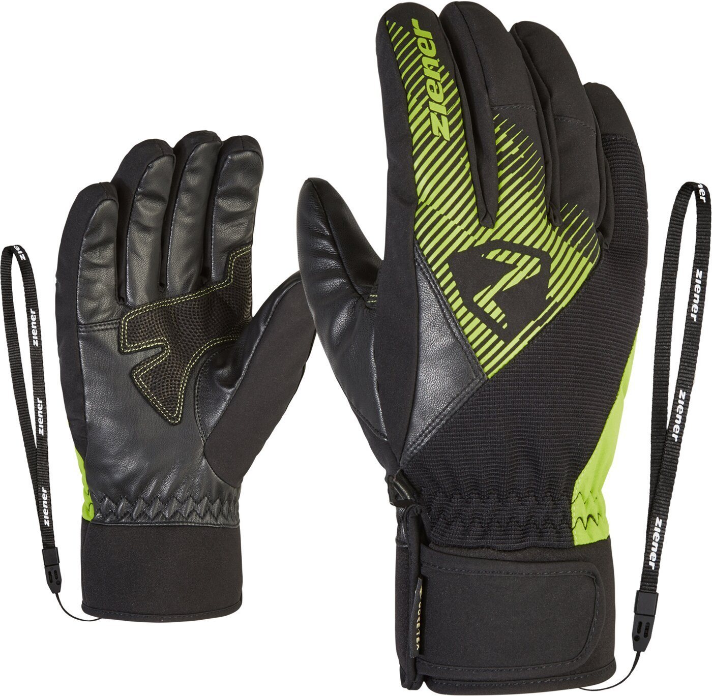 Ziener Skihandschuhe GIDO GTX glove ski alpine 568 lime green von Ziener