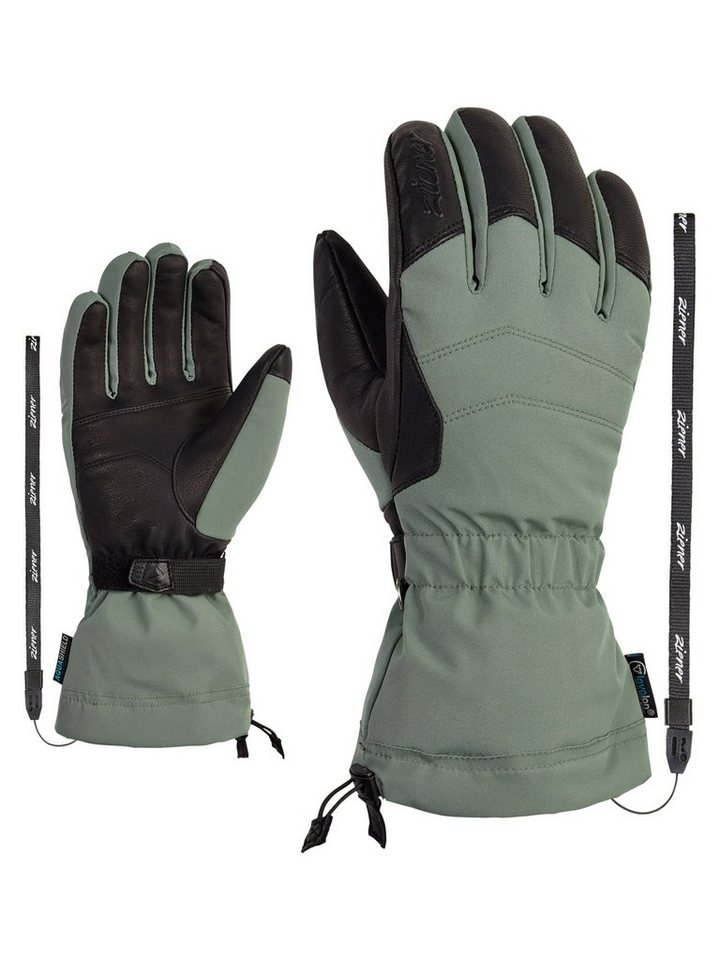 Ziener Skihandschuhe KILATA AS(R) AW lady glove 840 green mud von Ziener