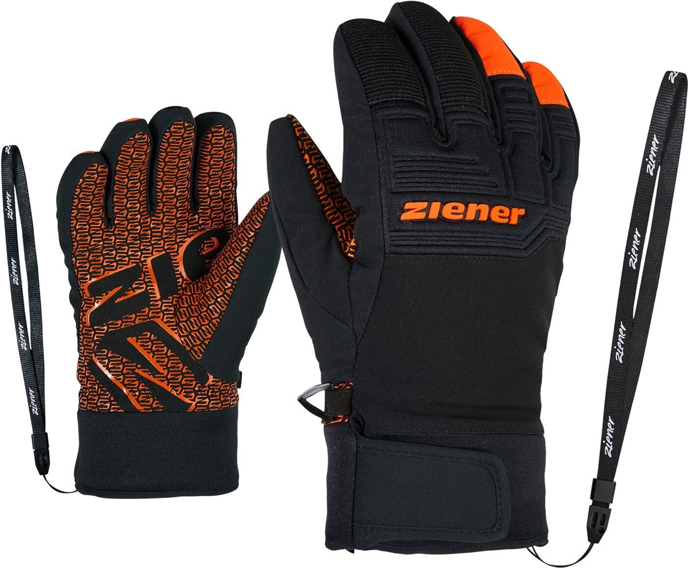 Ziener Skihandschuhe LANUS AS(R) PR glove junior 187 bright orange von Ziener