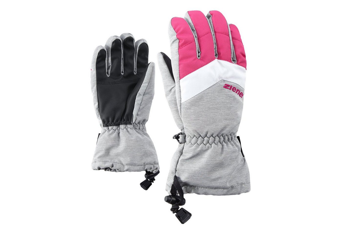 Ziener Skihandschuhe LETT AS® Junior Glove mit gesticktem Markenschriftzug auf dem Handrücken von Ziener