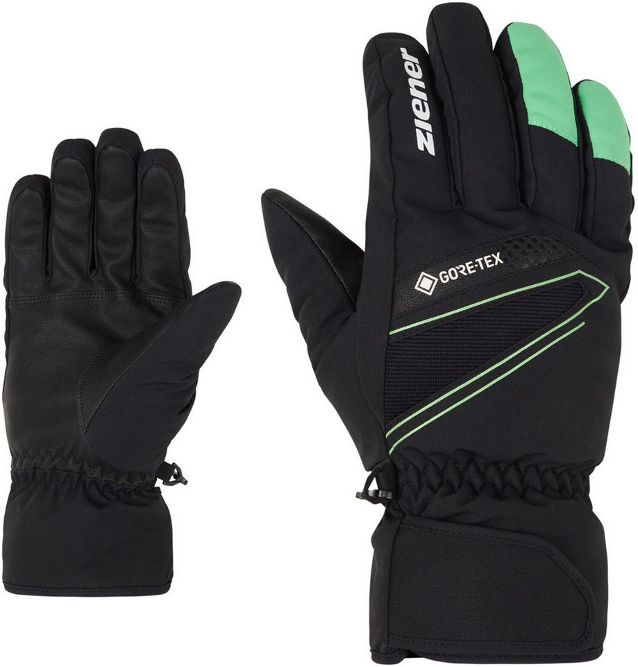 Ziener Skihandschuhe ZIENER GUNAR GTX Handschuh black/pale green von Ziener