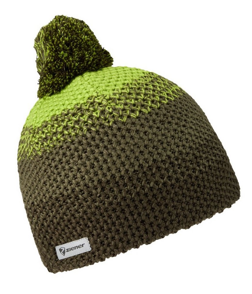 Ziener Strickmütze ISHI-Z (warm, Fleece Futter) grün Kinder von Ziener