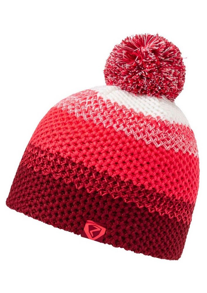 Ziener Strickmütze Ishi (warm, Fleece Futter, reflektierende Elemente) neonpink Kinder von Ziener