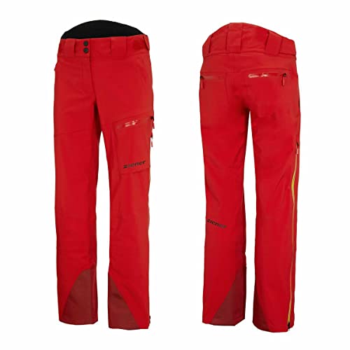 Ziener TELLUS Vent-Zip Man Herren Skihose Snowboardhose Teamwear 20K 184943-888993 red orange Shade (54) von Ziener