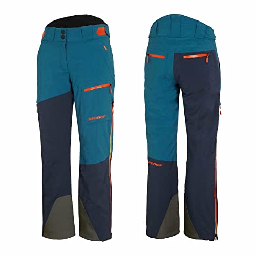 Ziener TELLUS Vent-Zip Man (Pant Team) Gr. 54 Blue sea.orange Shade Art. 184943-953993 von Ziener