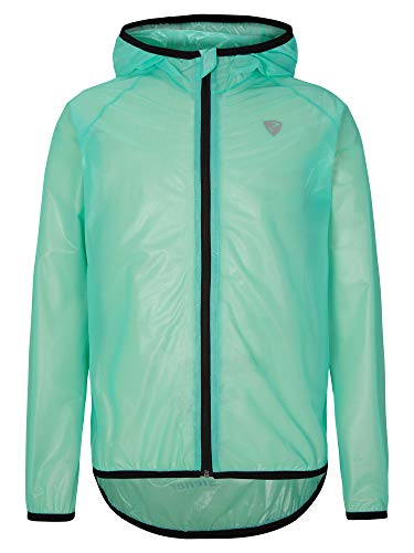 Ziener Unisex Kinder NEPTUS Regenjacke-Fahrrad,Outdoor,Freizeit-wasserdicht|atmungsaktiv|super leicht, Paradise Green, 128 von Ziener