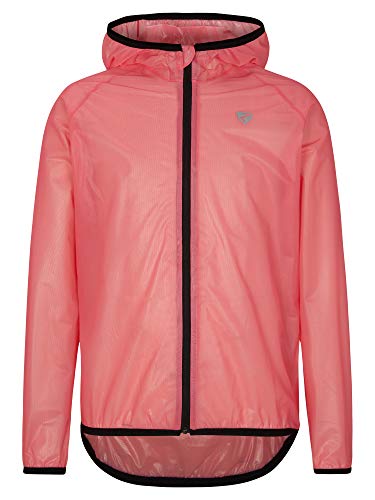 Ziener Unisex Kinder NEPTUS Regenjacke-Fahrrad,Outdoor,Freizeit-wasserdicht|atmungsaktiv|super leicht, Watermelon, 140 von Ziener