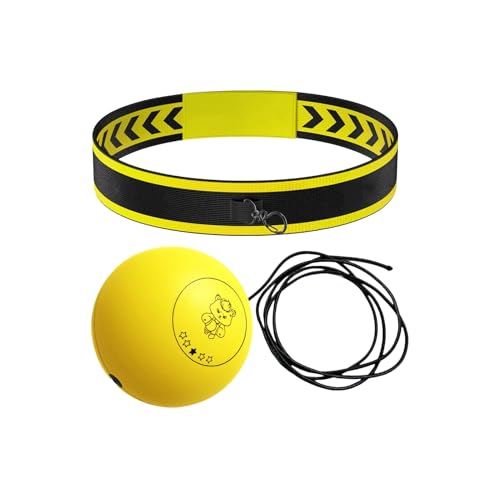 Boxreflexball Stirnband | Boxtraining Ball Mit Band Perfekt Für Reaktion | Punch Training Ball, Fitness Equipment For Martial Arts - Geeignet Für Erwachsene Und Kinder | von Ziennhu