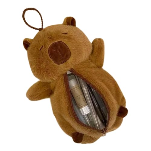Capybara-Bleistiftbeutel, Capybara-Briefpapiertaschenzubehör - Cartoon Briefpapieretui Federmäppchen,Kosmetiktasche mit Reißverschluss, Capybara-Stiftetui für Make-up-Pinsel, Radiergummis, Kosmetika von Ziennhu