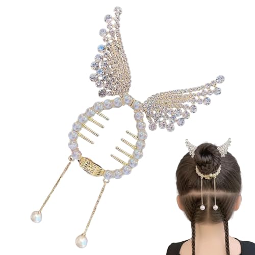Haarspangen aus Strass für Pferdeschwanz – Haarknoten aus Strass für Frauen, Cartoon-Haarspangen für Frauen, Grif – Haarmanschette, Pferdeschwanz, Schmuck von Ziennhu