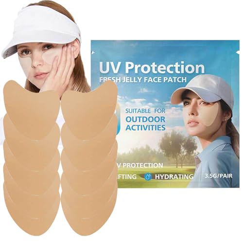 Sun Block Patches - UV -Schutz Gesichtsfleck -Schild Gesichtsschild Patch | Atmungsaktives wasserdichtes Hautaufkleber für empfindliche Bereiche - tragbare sichere Sonnenpflege (20 Packung) von Ziennhu
