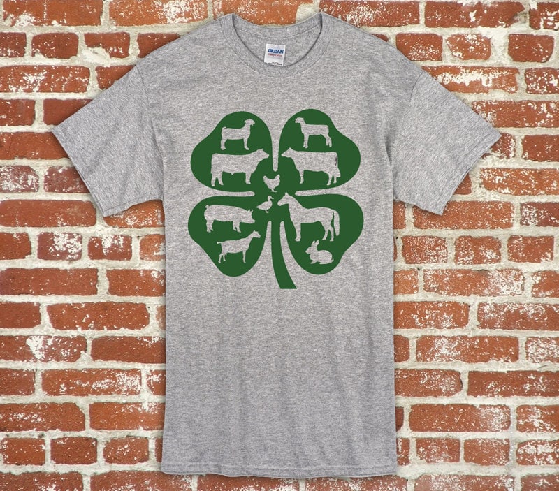 4H Vieh Shirt Unisex Erwachsene Und Jugend Kurzarm Tshirt von ZietlowsCustomSigns