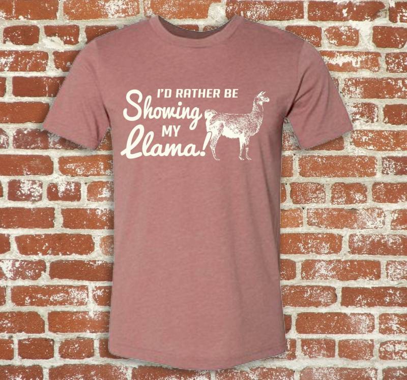 Ich Würde Eher Zeigt Mein Lama Unisex T-Shirt von ZietlowsCustomSigns