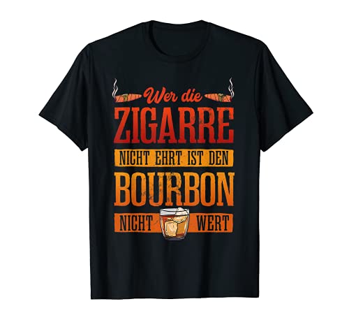 Herren Havanna Kubanische Zigarren Bourbon Whiskey Cigarren T-Shirt Herren Havanna Kubanische Zigarren Bourbon Whiskey Cigarren T-Shirt von Zigarren Schottischer Whisky und Wiskey Männer