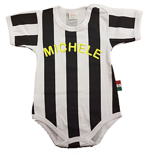 Zigozago - Body Spielanzug in schwarz-weiß gestreift von Zigozago