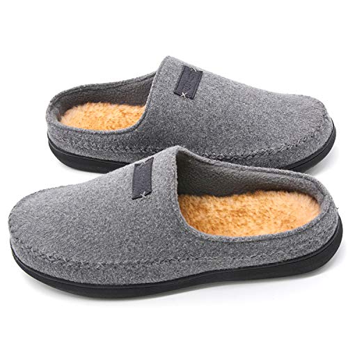 Zigzagger Hausschuhe Herren, Gemütliche Memory Schaum Mikro Wildleder Pantoffeln mit Fleece-Futter für Innen & Außen von Zigzagger
