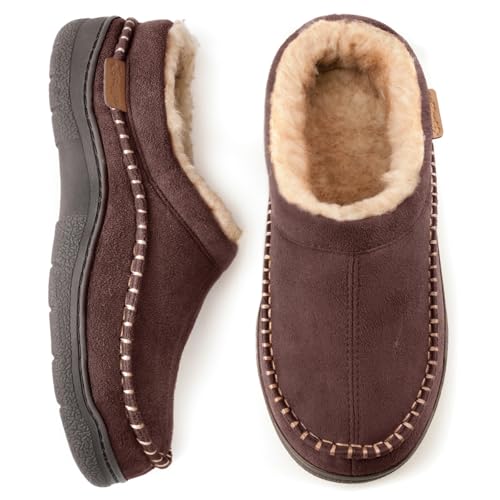 Zigzagger Herren Memory Foam Suede Mokassins Hausschuhe, Kaffee, 40/41EU Zigzagger Herren Memory Foam Suede Mokassins Hausschuhe, Kaffee, 40/41EU von Zigzagger