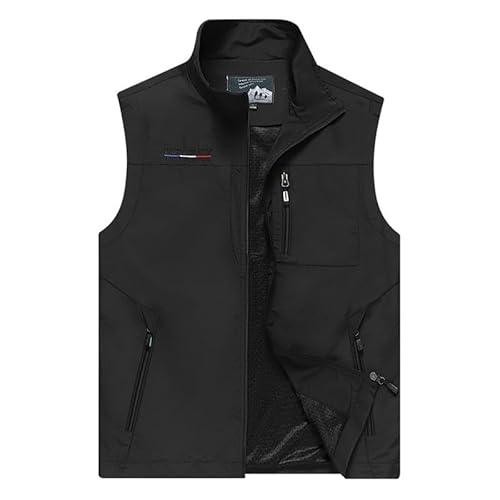 Zihozan Herren Weste Outdoor Herren Übergrößen Weste Outdoor Herren Tooling Ärmellos Casual Arbeit Fotografie Angeln Camping M-5XL, Schwarz , XXXXXL Zihozan Herren Weste Outdoor Herren Übergrößen Weste Outdoor Herren Tooling Ärmellos Casual Arbeit Fotografie Angeln Camping M-5XL, Schwarz , XXXXXL von Zihozan