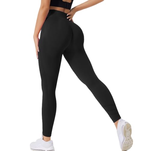 Zilams Leggings Damen High Waist Sport Leggings Scrunch Butt Push Up Blickdicht Sportleggings Yoga Jogging Sporthose Gym Laufhose von Zilams