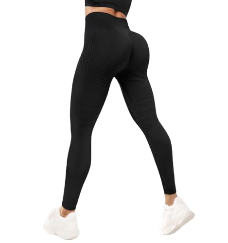 Zilams Leggings Damen High Waist Sport Leggings Scrunch Butt Push Up Blickdicht Sportleggings Yoga Jogging Sporthose Gym Laufhose von Zilams