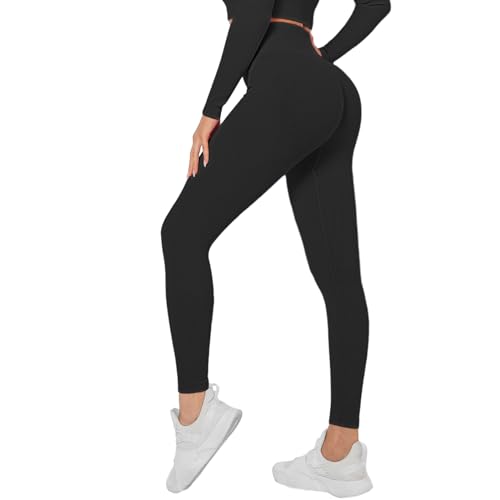 Zilams Sport Leggings Damen Booty Scrunch Butt Push Up High Waist Sporthose Blickdicht Seamless Gym Leggings für Yoga Fitness Workout Joggen von Zilams