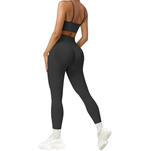 Zilams Sport Leggings Damen Booty Scrunch Butt Push Up High Waist Sporthose Blickdicht Seamless Gym Leggings für Yoga Fitness Workout Joggen von Zilams