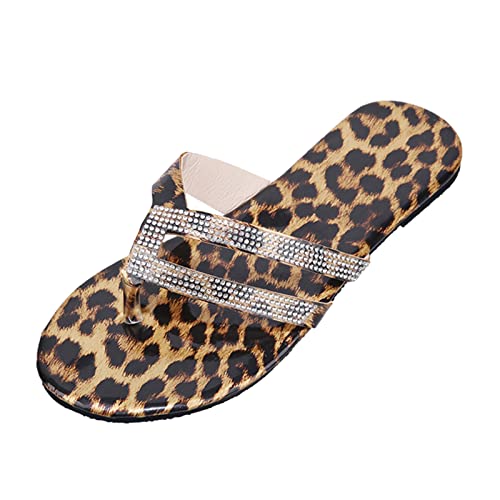 Zilosconcy Damen Keilabsatz Sandalen Elegant Leicht Flip Flop Sandals Slippers Braun Mädchen Sommerschuhe Hausschuhe Pantoletten Mode Lässige Sommer Flach Slide Strandsandalen von Zilosconcy