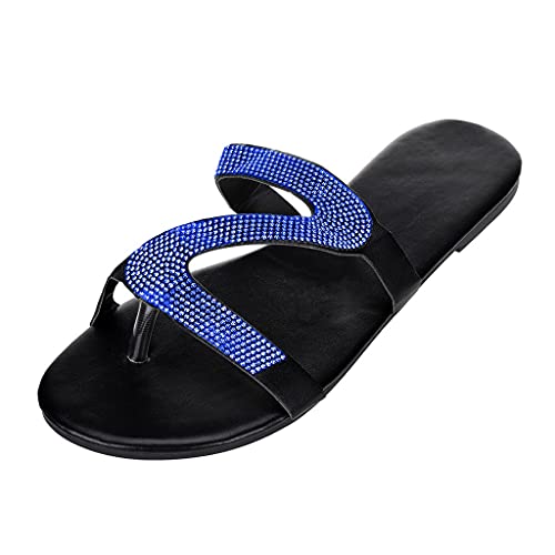 Zilosconcy Damen Keilabsatz Sandalen Elegant Leicht Flip Flop Sandals Slippers Braun Mädchen Sommerschuhe Hausschuhe Pantoletten Mode Lässige Sommer Flach Slide Strandsandalen von Zilosconcy