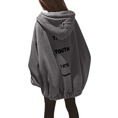 Kawaii Pulli Casual Kapuzenpulli Frauen Herbst Casual Hoodie Übergroße Pullover Sweatshirt Freizeit Kapuzenjacke Langarm Top Hoodie Damen Oversized Kapuzenpullover Kapuzen Sweat Pullover mit Tasche von Zilosconcy