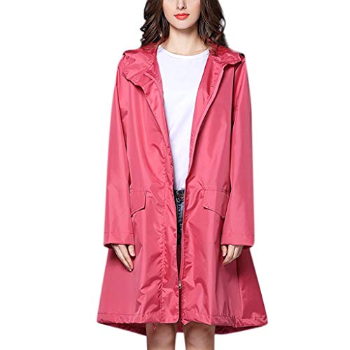 Regenjacke Damen Leicht Wasserdicht Atmungsaktiv Regenmantel mit Kapuze Windjacke Regenparka Leicht Große Größen Wanderjacke Funktionsjacke Outdoorjacken Sportjacken Zip Up Softshell Übergangsjacke von Zilosconcy