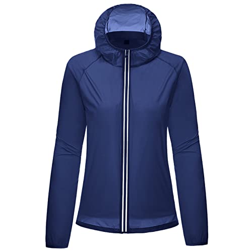 Regenjacke Damen Wasserdicht Atmungsaktiv mit Kapuze Faltbar Leicht Jacke Winddicht Regenmantel Grosse Grössen Windbreaker Kapuzenpullover Übergangsjacke für Wandern Radfahren Camping Reisen von Zilosconcy